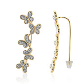 9K SI1 (G) Diamond Gold Earrings (Annette)