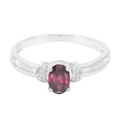 Brazilian Rhodolite Silver Ring