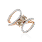 9K I2 Brown Diamond Gold Ring (SUHANA)