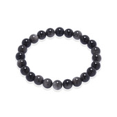 Silver Sheen Obsidian Bracelet