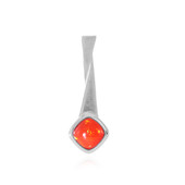 Red Ethiopian Opal Silver Pendant (MONOSONO COLLECTION)