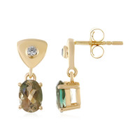 9K Oregon Sunstone Gold Earrings