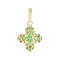 Tsavorite Silver Pendant