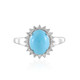 Sleeping Beauty Turquoise Silver Ring