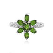 Russian Diopside Silver Ring