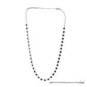 14K Ceylon Blue Sapphire Gold Necklace (CIRARI)