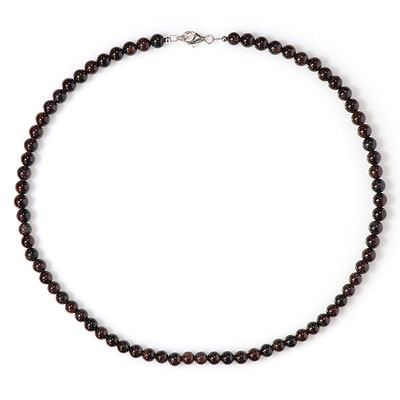 Indian Garnet Silver Necklace