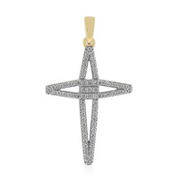 14K VVS1 (G) Diamond Gold Pendant