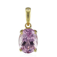 9K Kunzite Gold Pendant