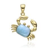 Larimar Silver Pendant