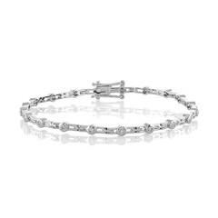 14K Flawless (F) Diamond Gold Bracelet (LUCENT DIAMONDS)