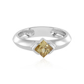 Yellow Zircon Silver Ring