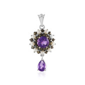 Zambian Amethyst Silver Pendant