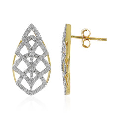 14K Flawless (F) Diamond Gold Earrings (LUCENT DIAMONDS)