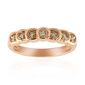 9K SI1 Argyle Rose De France Diamond Gold Ring (Annette)