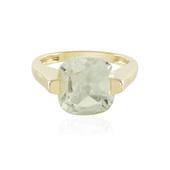 Green Amethyst Silver Ring