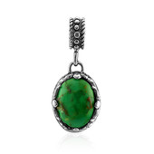 Kingman Green Mojave Turquoise Silver Pendant (Art of Nature)