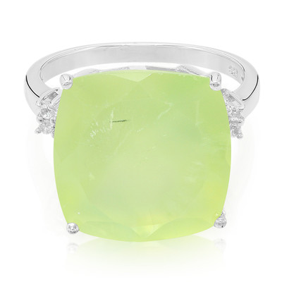 Prehnite Silver Ring