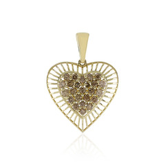 9K I2 Champagne Diamond Gold Pendant (Ornaments by de Melo)