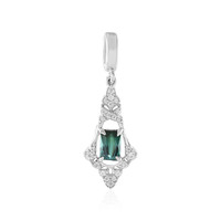 Benedito Green Tourmaline Silver Pendant