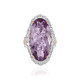 Rose de France Amethyst Silver Ring (Gems en Vogue)