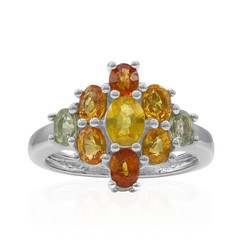 Yellow Sapphire Silver Ring