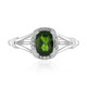 Russian Diopside Silver Ring