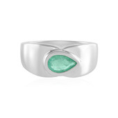 Russian Emerald Silver Ring