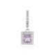 Rose de France Amethyst Silver Pendant