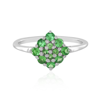 Tsavorite Silver Ring