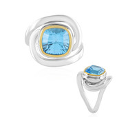 Swiss Blue Topaz Silver Ring