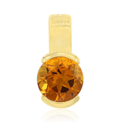 9K Citrine Gold Pendant