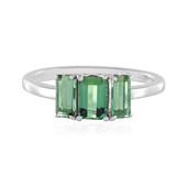 Benedito Green Tourmaline Silver Ring