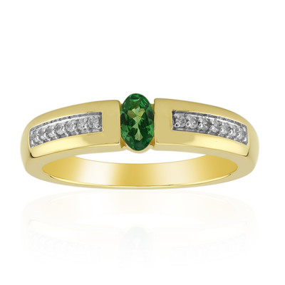 9K AAA Kenya Tsavorite Gold Ring