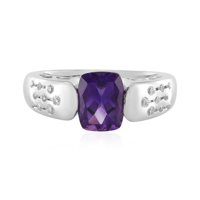 Uruguayan Amethyst Silver Ring (de Melo)