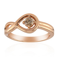 9K VS1 Argyle Rose De France Diamond Gold Ring