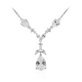 White Topaz Silver Necklace