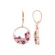 9K Rhodolite Gold Earrings (KM by Juwelo)