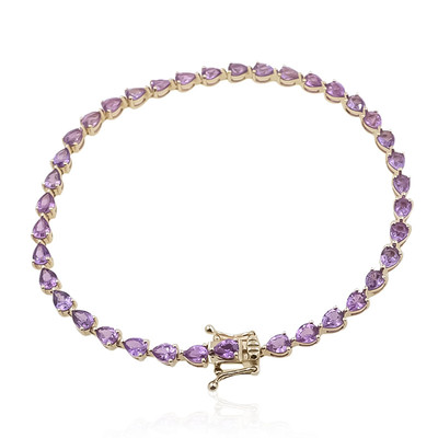 9K Ceylon Purple Sapphire Gold Bracelet