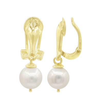 Freshwater pearl Silver ear clips (TPC)