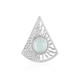 Brazilian Aquamarine Silver Pendant (MONOSONO COLLECTION)