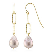 Pink Freshwater Pearl Silver Earrings (TPC)