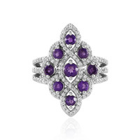 Siberian Amethyst Silver Ring