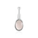 Rose Quartz Silver Pendant (MONOSONO COLLECTION)