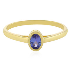 9K AAA Tanzanite Gold Ring