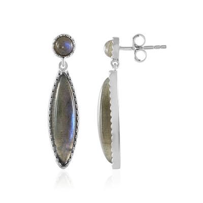 Labradorite Silver Earrings