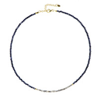 Blue Sapphire Silver Necklace