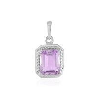 Rose de France Amethyst Silver Pendant