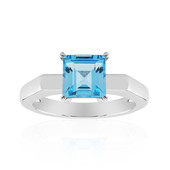 Swiss Blue Topaz Silver Ring