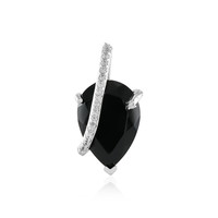 Black Onyx Silver Pendant